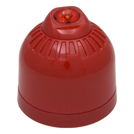 Beacon, ESD-5004, base de superfície, flash vermelho, montagem na parede