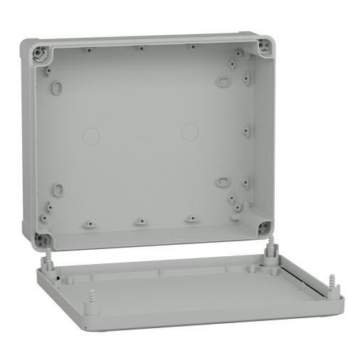 ABS box IP66 IK07 RAL7035 Int.H275W225D80 Ext.H291W241D88 Opaque cover H20