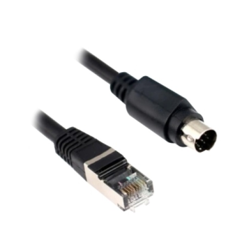 Cabo de ligação série Uni-TelwayModbus, 1 mini DIN macho  1 RJ45 - L  10 m