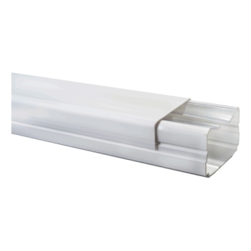 Dexson - calha - 60x40 mm - 1 compartimento - s adesivo - PVC - branco