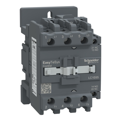 Contator, controle fácil TeSys, LC1E, 3P 3NO, AC-3AC-3e,  440 V, 65 A, bobina 220 V CA, 5060 Hz