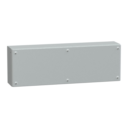 Metal industrial box plain door H200xW600xD120 IP66 IK10 RAL 7035