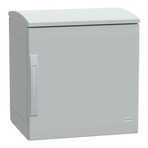 Floor standing encl. polyester vers.PLAT open top w canopy 500x500x420 IP44