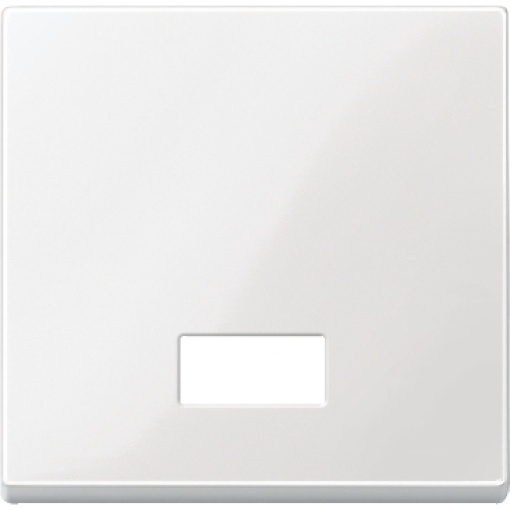 M-Elegance - Tecla simples com visor para símbolos - Branco brilhante