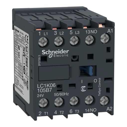 Contactor TeSys K - 3P3 NA - AC-3 -  440 V 12 A - 24 V bobina CA