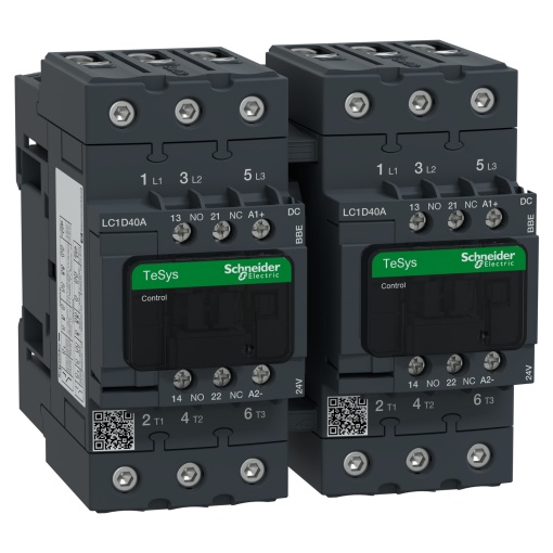 TeSys D reversing contactor - 3P -  440 V - 40 A AC-3 - 24 V DC coil
