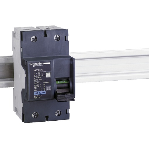 Miniature circuit-breaker, Acti9 NG125N, 2P, 10 A, C curve, 25 kA IEC 60947-2