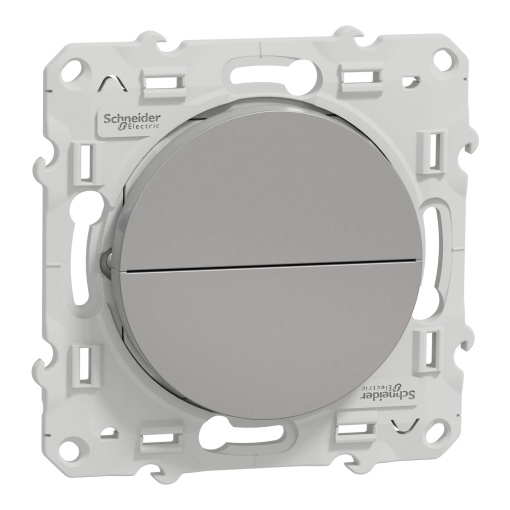 Odace - Interruptor de estores - 6A - Alumínio