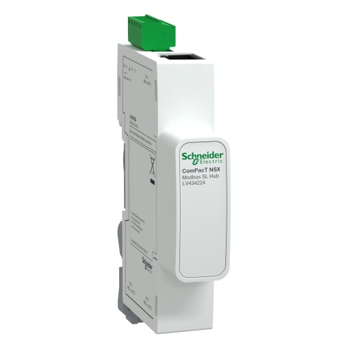 Interface module, ComPacT NSX, Modbus SL HUB, daisy chain for Modbus SL devices