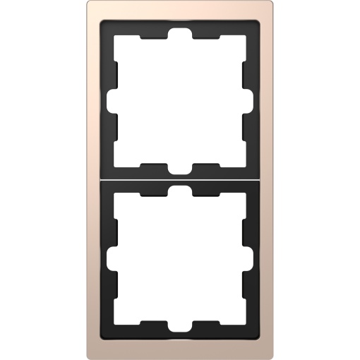 D-Life - Quadro vert.horiz. 2 elementos - Metal champanhe