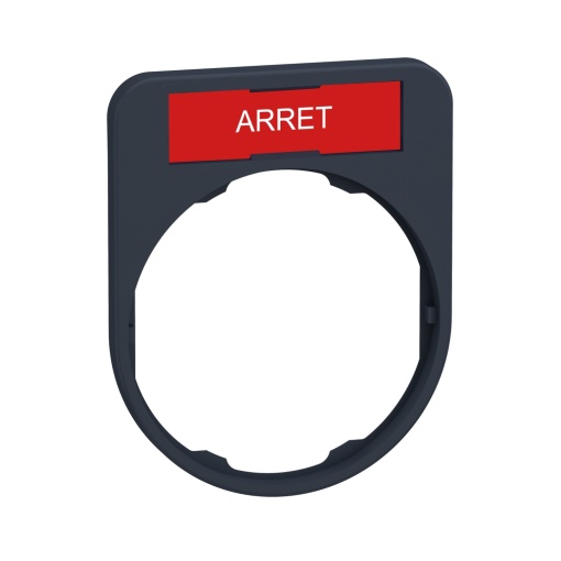 30x40mm porta-etiqueta flush com etiquetas. "arr