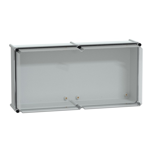 PLS box, polyester rear, transparent PC cover IP66 36x72x23cm