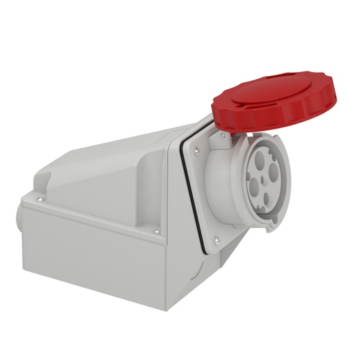 PratiKa industrial socket - 63 A - 3P  E - 380...415 V AC - IP67