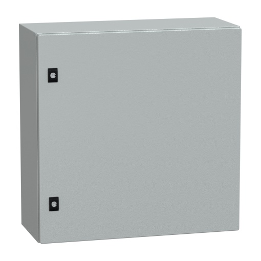Spacial CRN plain door with mount.plate. H600xW600xD250 IP66 IK10 RAL7035