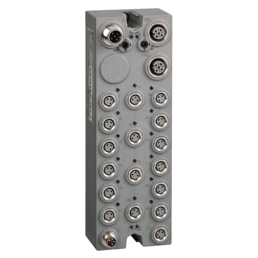Bloco de ES com interface CANopen, Modicon TM7, IP67, 16 M8