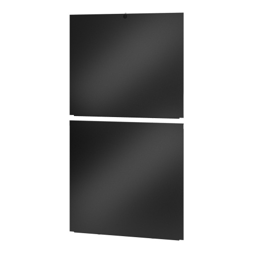 Painel lateral Easy Rack 48U1200 mm de profundidade, painéis laterais divisíveis, preto, quantidade 2