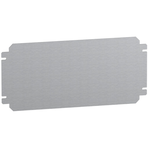 Plain mounting plate H150xW400mm made of galvanised sheet steel