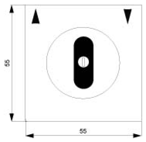 DELTA isystem titanium white flushmounting shutterblind keyoperated swi