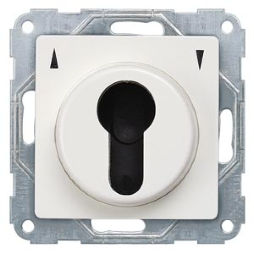 DELTA isystem titanium white flushmounting shutterblind keyoperated swi