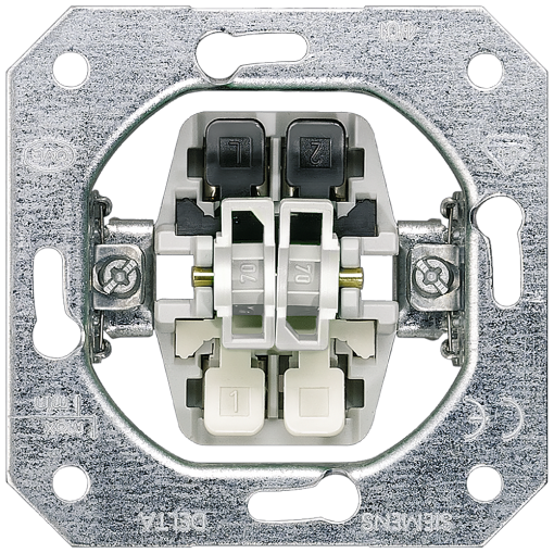 DELTA insert flushm double pushbutton 2 NO