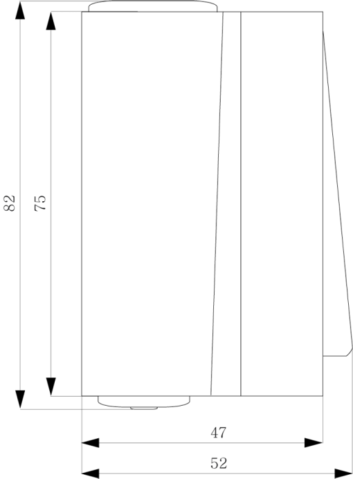 DELTA fläche IP44 surfacem pushbutton with separate checkback indication 