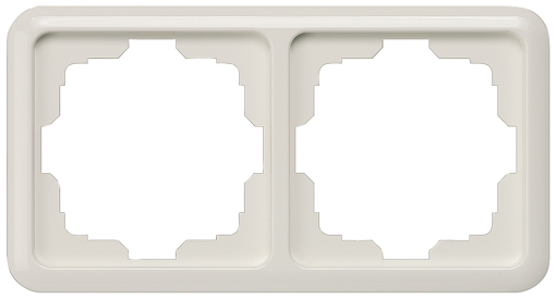 DELTA profil titanium white frame double cut out