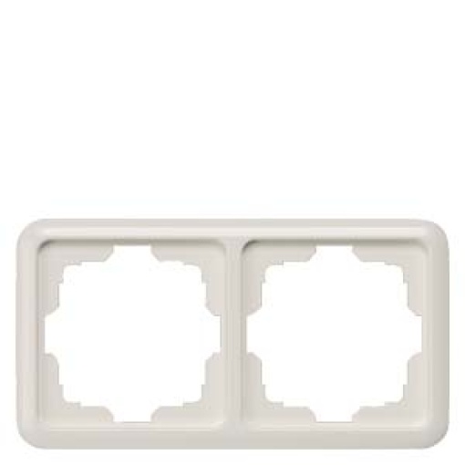 DELTA profil titanium white frame double cut out