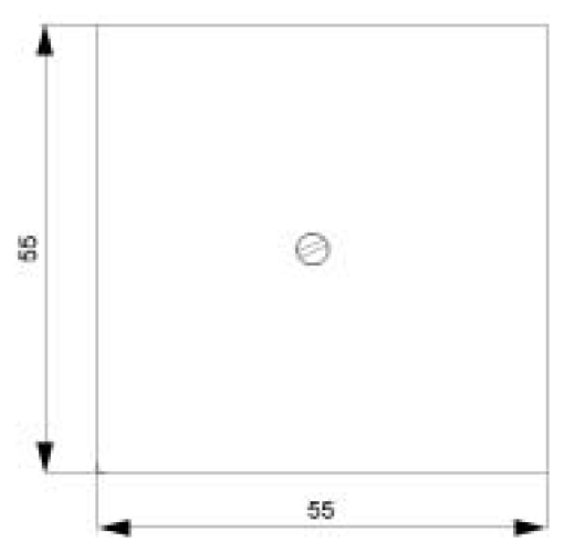DELTA isystem blanking cover plate electric white