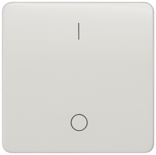 DELTA profil rocker with IO symbols for OFF switch titanium white