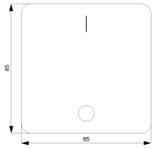 DELTA profil rocker with IO symbols for OFF switch titanium white