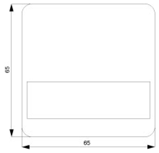 DELTA profil rocker with labeling field silver