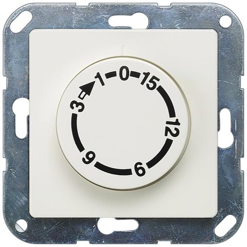 DELTA isystem time switch with 15 min runtime 2pole titanium white