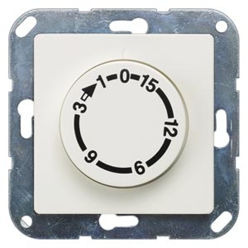 DELTA isystem time switch with 15 min runtime 2pole titanium white