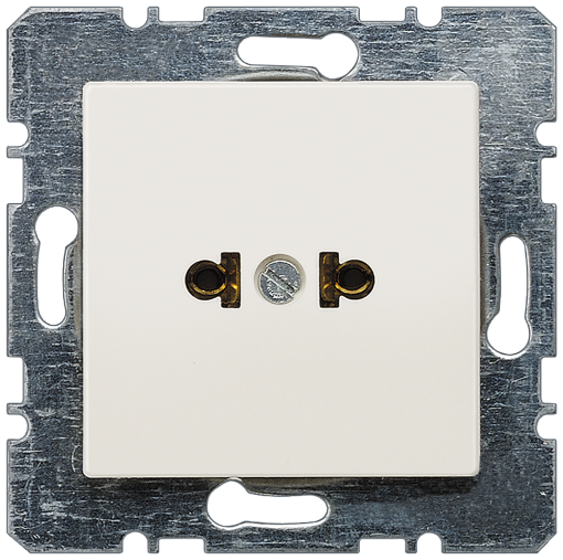 DELTA isystem socket outlet according to US standard C73 titanium white