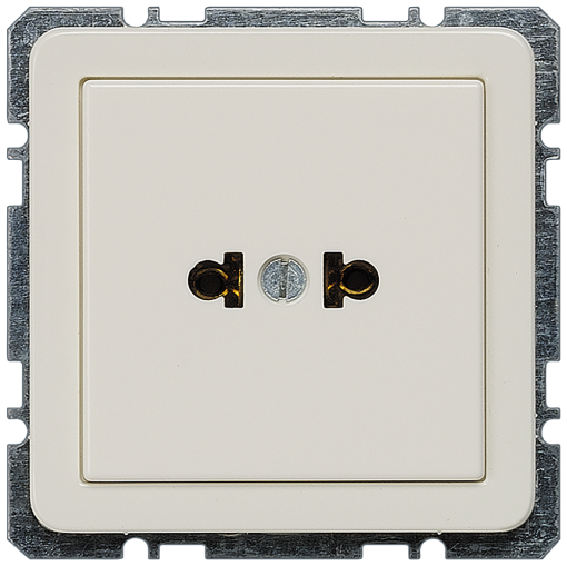 DELTA profil socket outlet according to US standard C73 titanium white