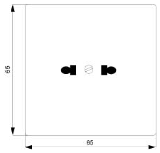 DELTA profil socket outlet according to US standard C73 titanium white