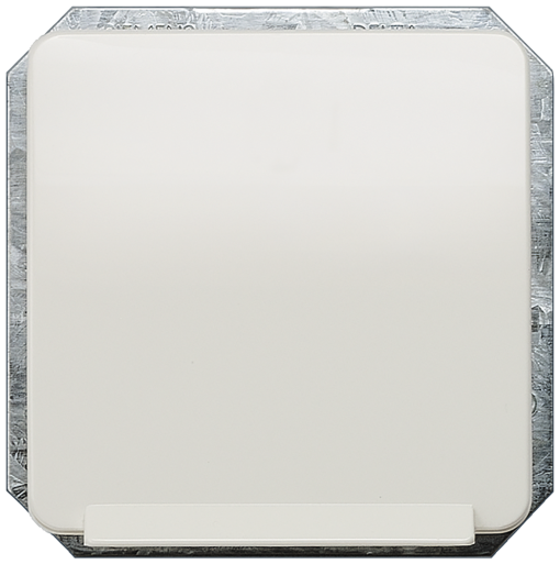 DELTA profil SCHUKO socket outlet with hinged lid titanium white