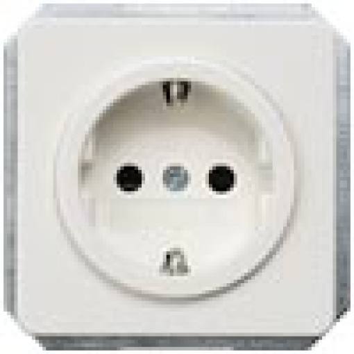 DELTA profil SCHUKO socket outlet with increased touch protection titanium w