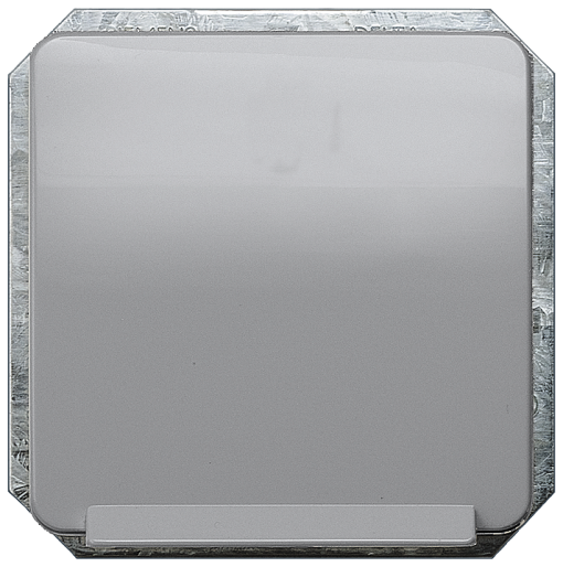 DELTA profil SCHUKO socket outlet with hinged lid titanium white