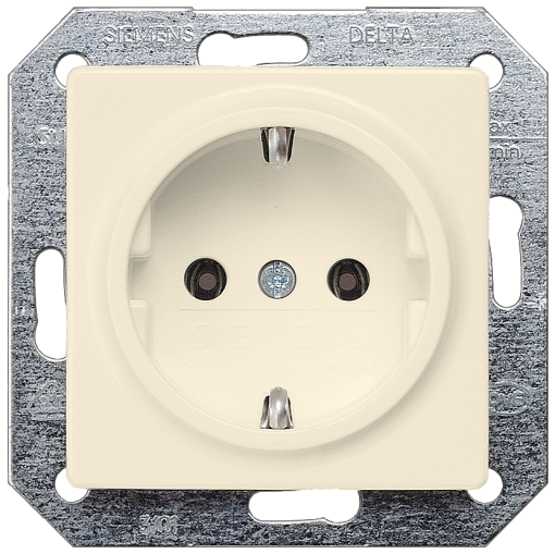 DELTA isystem SCHUKO socket outlet electric white