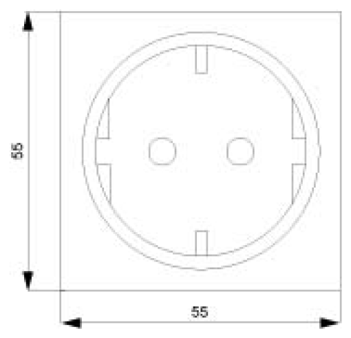 DELTA isystem SCHUKO socket outlet electric white