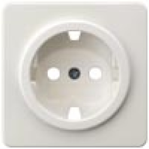 DELTA profil socket cover without insert titanium white