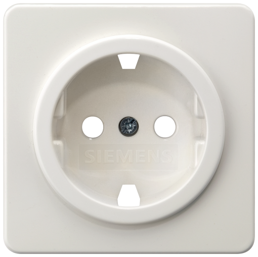 DELTA profil socket cover without insert titanium white