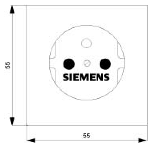 DELTA isystem socket outlet with center grounding pin with incr touch prote