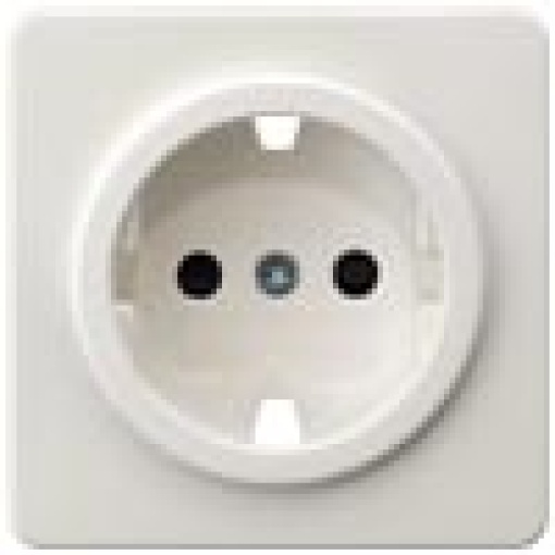 DELTA profil socket cover with increased touch protection titanium white w