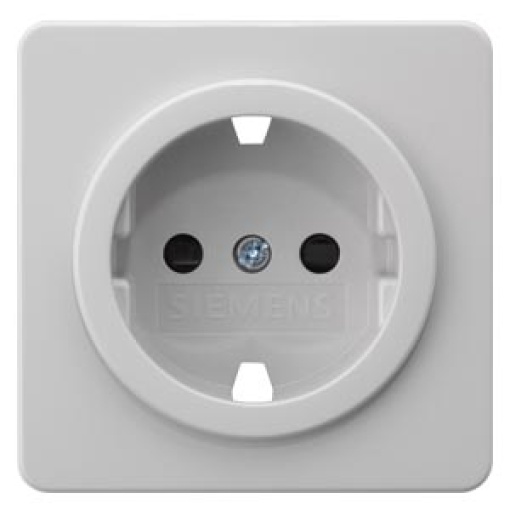DELTA profil socket cover with increased touch protection pearl gray wo in