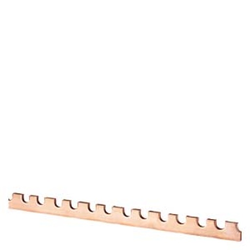Busbar with punchings module width 27 mm for NEOZED fuse base D02