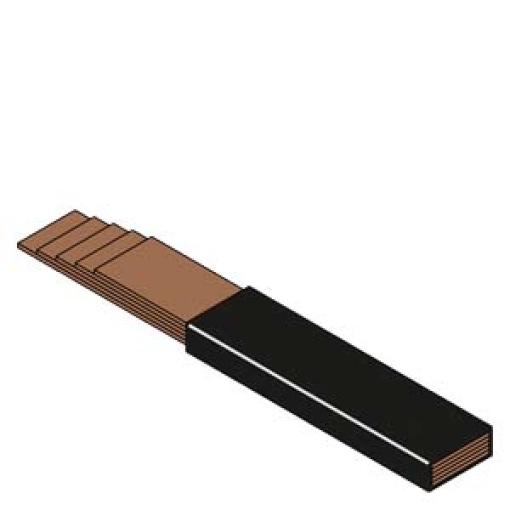 StabSIKUS Universal Copper bar flexible L2000 mm 32x 10x 1 mm 630 A temp