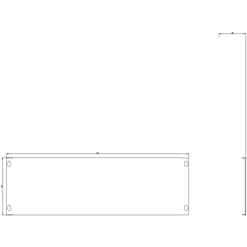 StabSIKUS Universal Mounting plate H200 mm W600 mm