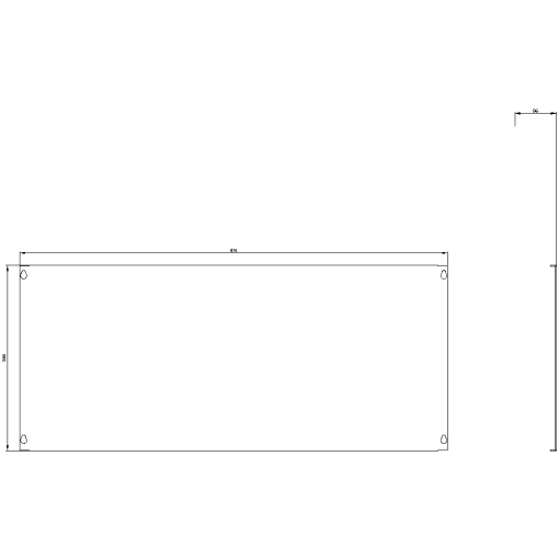 StabSIKUS Universal Mounting plate H400 mm W900 mm